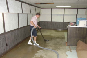 Cleaning up of flooded basements